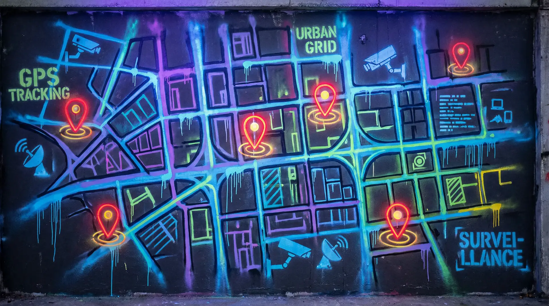 洛克王国宠物排行榜 狗仔追踪地图 - 城市涂鸦风格